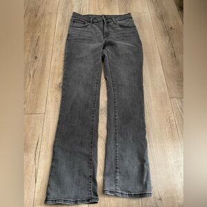 Express Dark Gray Women's Straight Leg Jeans